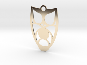Owl #3 in 14k Gold Plated Brass