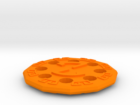 Dwemer Gear Coin in Orange Processed Versatile Plastic