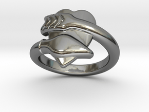 Cupido Ring 29 - Italian Size 29 in Fine Detail Polished Silver
