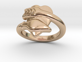 Cupido Ring 29 - Italian Size 29 in 14k Rose Gold Plated Brass
