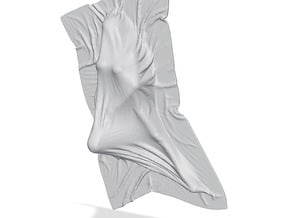 Shroud shape penholder 008 in Tan Fine Detail Plastic