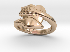 Cupido Ring 30 - Italian Size 30 in 14k Rose Gold Plated Brass