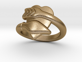 Cupido Ring 30 - Italian Size 30 in Polished Gold Steel