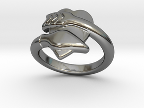 Cupido Ring 31 - Italian Size 31 in Fine Detail Polished Silver