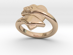Cupido Ring 31 - Italian Size 31 in 14k Rose Gold Plated Brass