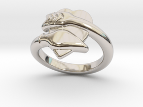 Cupido Ring 31 - Italian Size 31 in Rhodium Plated Brass