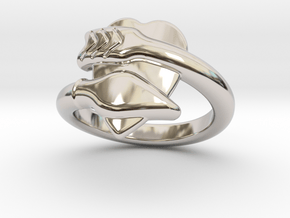 Cupido Ring 32 - Italian Size 32 in Rhodium Plated Brass