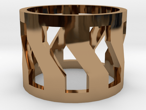 Trojan V2 Men Ring [Size 9] in Polished Brass