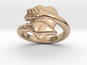 Cupido Ring 33 - Italian Size 33 in 14k Rose Gold Plated Brass