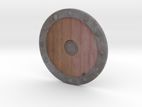 Viking Shield Coaster in Full Color Sandstone