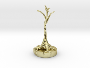 Neural Pyramid Cell in 18k Gold Plated Brass