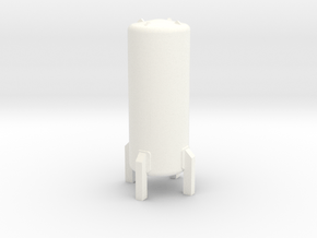 HO Cryogenic Tank ø20 H52mm in White Processed Versatile Plastic