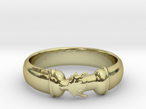 Dragon Ring in 18k Gold Plated Brass