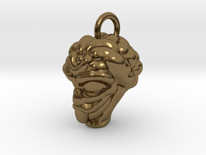 Alien Head Key Ring Add-on in Polished Bronze