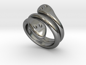 Ring Cobra 15 - Italian Size 15 in Fine Detail Polished Silver