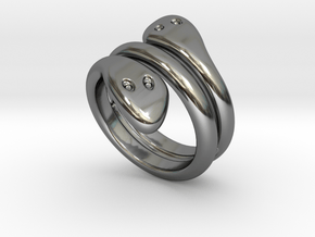 Ring Cobra 16 - Italian Size 16 in Fine Detail Polished Silver