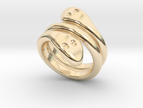 Ring Cobra 19 - Italian Size 19 in 14K Yellow Gold