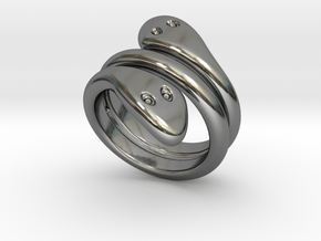 Ring Cobra 20 - Italian Size 20 in Fine Detail Polished Silver