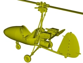 1/18 scale Wallis WA-116 Agile autogyro model kit in Tan Fine Detail Plastic