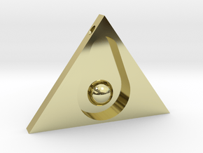 Guacanati Pendant in 18k Gold Plated Brass