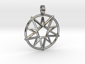 MAGIC CIRCLE in Fine Detail Polished Silver