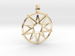 MAGIC CIRCLE in 14k Gold Plated Brass