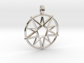 MAGIC CIRCLE in Rhodium Plated Brass