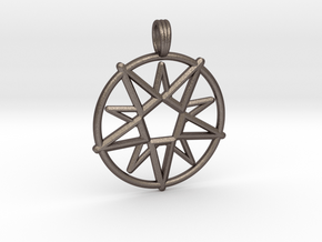 MAGIC CIRCLE in Polished Bronzed Silver Steel