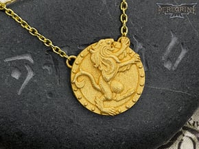 Pendant - Daggerfall Covenant in Polished Gold Steel