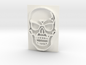 Skull in White Processed Versatile Plastic