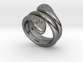 Ring Cobra 26 - Italian Size 26 in Fine Detail Polished Silver