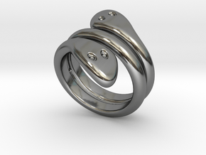 Ring Cobra 29 - Italian Size 29 in Fine Detail Polished Silver