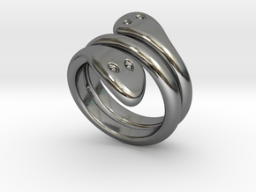 Ring Cobra 30 - Italian Size 30 in Fine Detail Polished Silver