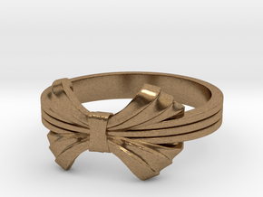 The Elegant Ring in Natural Brass: 6 / 51.5