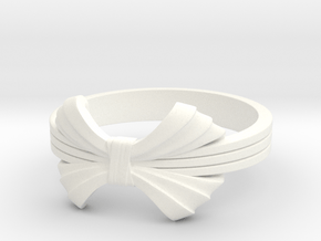 The Elegant Ring in White Processed Versatile Plastic: 6 / 51.5