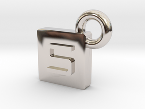 SarcaCraft Keychain - Medium in Rhodium Plated Brass
