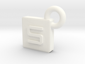 SarcaCraft Keychain - Medium in White Processed Versatile Plastic