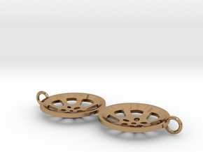 Double Seconds "essence" steelpan bracelet charm in Polished Brass