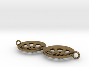 Double Seconds "essence" steelpan bracelet charm in Polished Bronze