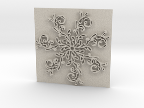 Snowflake2 in Natural Sandstone