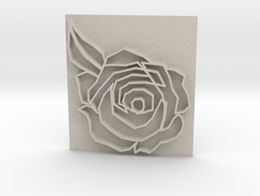 Rose in Natural Sandstone