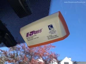 E-ZPass Color Plate in Orange Processed Versatile Plastic