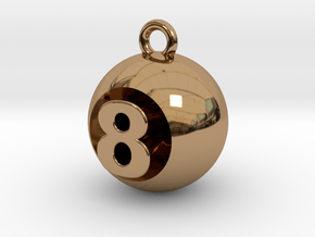 8 Ball in Polished Brass