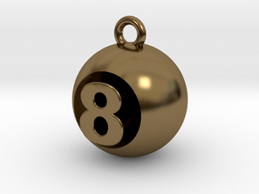 8 Ball in Polished Bronze