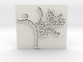 Tree in White Natural Versatile Plastic