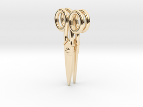 Scissor Earrings in 14k Gold Plated Brass