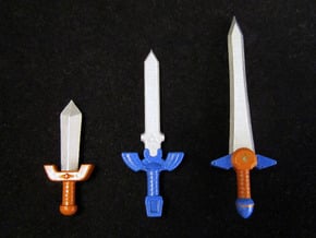 Time Sword Pack in Smooth Fine Detail Plastic