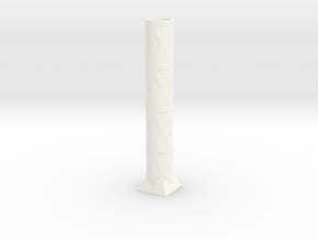 40x199 Beam Vase in White Processed Versatile Plastic