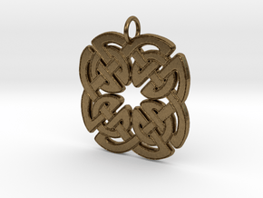 Four Knot Pendant in Natural Bronze