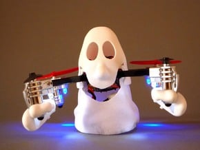 "Ghost" case for Micro Drone 2.0 in White Processed Versatile Plastic